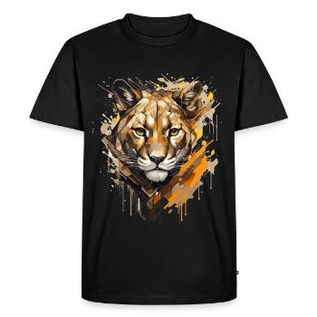 Le visage du - Street Art - T-shirt Premium bio Homme - noir - Devant - Nico (187cm)