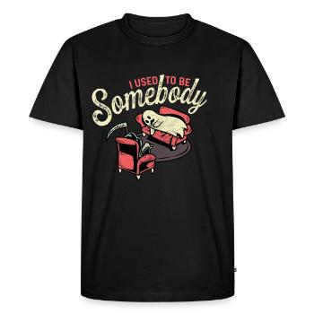 I was a psychiatrist gift - Men's Premium Organic T-Shirt - black - Front - Nico (187cm)