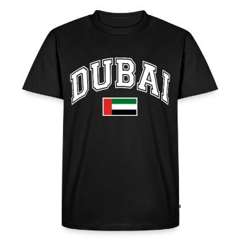Drapeau de Dubaï - T-shirt Premium bio Homme - noir - Devant - Nico (187cm)