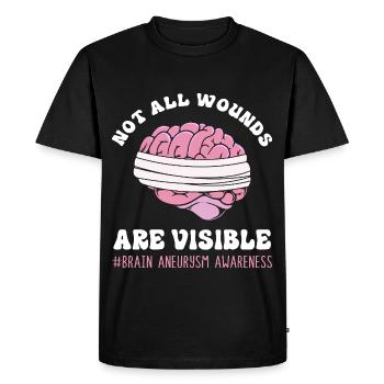 Brain Aneurysm - Men's Premium Organic T-Shirt - black - Front - Nico (187cm)