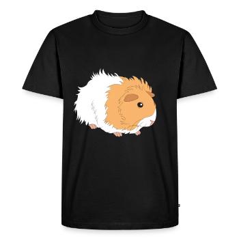 Cute Guinea Pig Gift Idea for Guinea Pig lovers - Men's Premium Organic T-Shirt - black - Front - Nico (187cm)