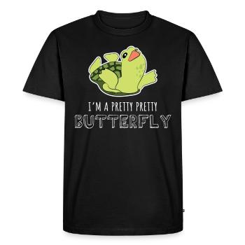 Cute Funny Turtle Sea Turtles Gift Turtle Lover - Men's Premium Organic T-Shirt - black - Front - Nico (187cm)