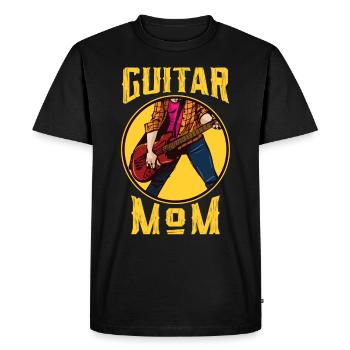 Guitar Mom Player Guitarist Basse électrique cadeau - T-shirt Premium bio Homme - noir - Devant - Nico (187cm)