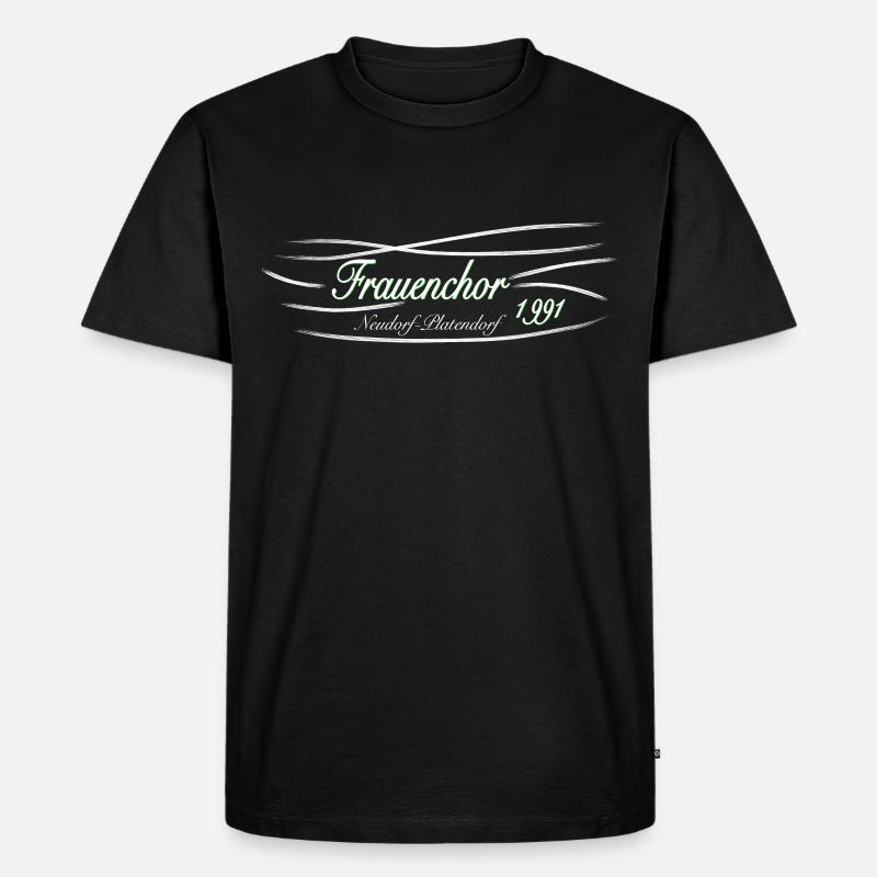 frauenchor Platendorf - Männer Premium Bio T-Shirt - Schwarz
