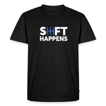 Shift Happens JDM Drift Racing - Men's Premium Organic T-Shirt - black - Front - Nico (187cm)