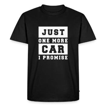 Juste une autre partie de voiture je promets t-shirt de voiture - T-shirt Premium bio Homme - noir - Devant - Nico (187cm)