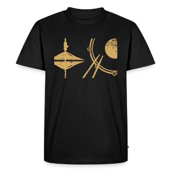 Drums Drummer Gift Idea Drumming Drummer Art - Men's Premium Organic T-Shirt - black - Front - Nico (187cm)