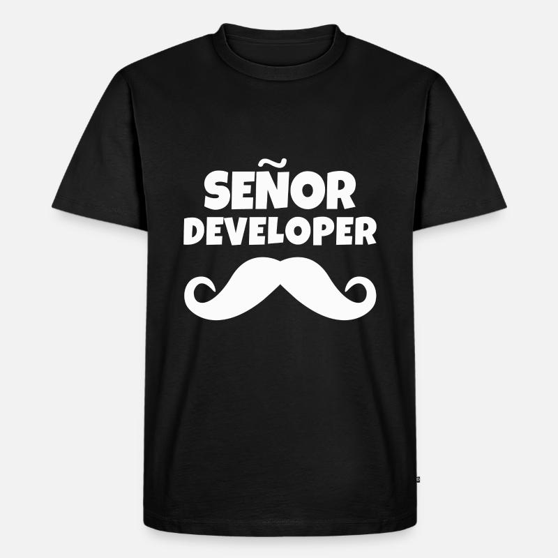 Senior Programmierer Geschenk - Männer Premium Bio T-Shirt - Schwarz