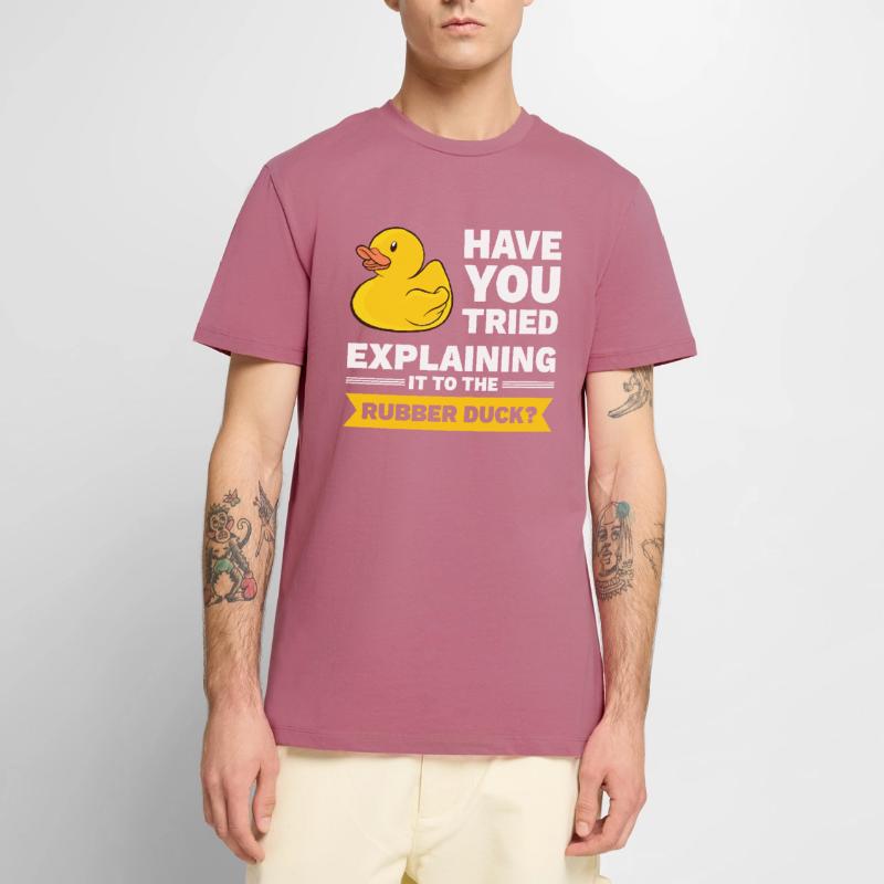 Programmer rubber duck debug Men's Premium Organic T-Shirt