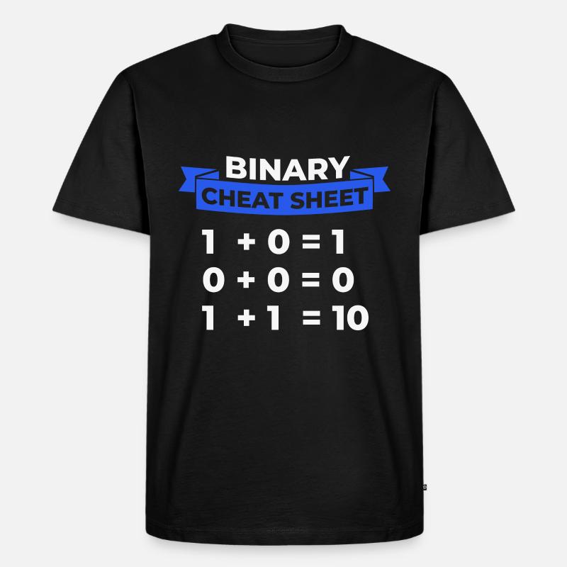 Programmer Binary - Men's Premium Organic T-Shirt - black