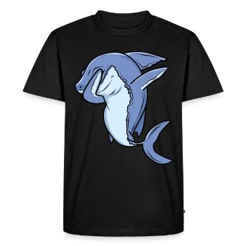 Dabbing Shark Dab Dance Gift - Men's Premium Organic T-Shirt - black - Front - Nico (187cm)