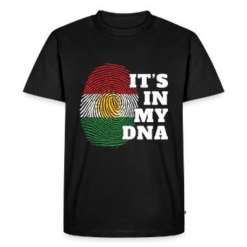 Kurdistan Fingerprint - It's in my DNA - Men's Premium Organic T-Shirt - black - Front - Nico (187cm)