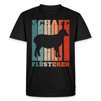 Sheep Whisperer Sheep Farmer Farmer Gift Idea - Men's Premium Organic T-Shirt - black - Front - Nico (187cm)