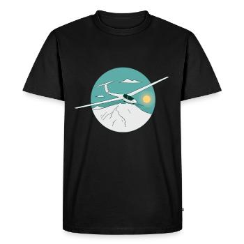 Glider Glider Glider - Men's Premium Organic T-Shirt - black - Front - Nico (187cm)