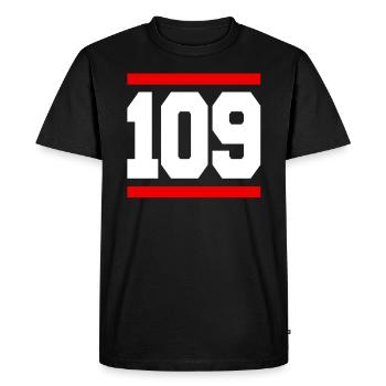 Il m'a fallu 109 ans pour bien paraître - T-shirt Premium bio Homme - noir - Devant - Nico (187cm)
