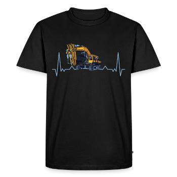 Bagger Bagger Bagger Conducteur de dragage - T-shirt Premium bio Homme - noir - Devant - Nico (187cm)