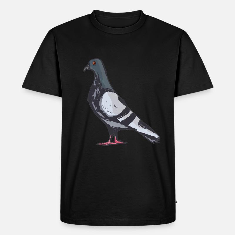 Tauben Taube Brieftaube Geschenk - Männer Premium Bio T-Shirt - Schwarz