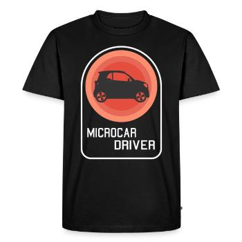 Hipster Microcar Present Idea - T-shirt Premium bio Homme - noir - Devant - Nico (187cm)