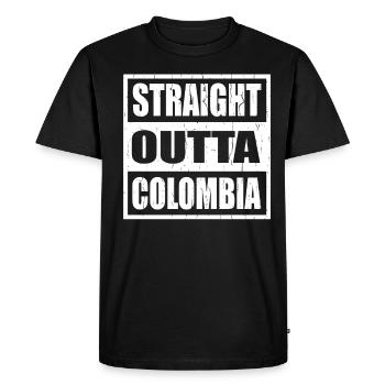 Colombie Colombie - T-shirt Premium bio Homme - noir - Devant - Nico (187cm)