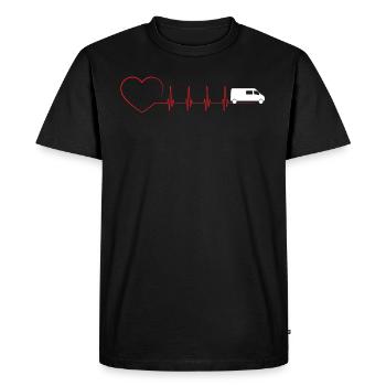 MINIBUS - T-shirt Premium bio Homme - noir - Devant - Nico (187cm)