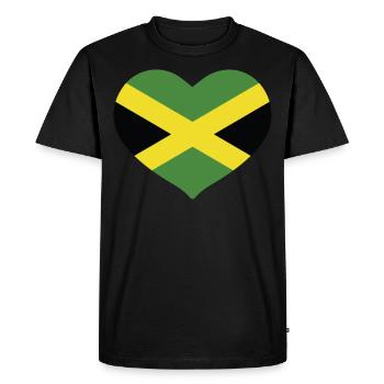 COEUR JAMAÏQUE - T-shirt Premium bio Homme - noir - Devant - Nico (187cm)