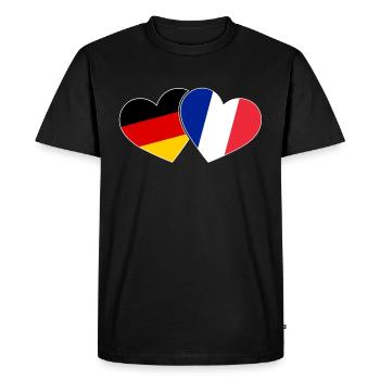 Voyage de vacances au cœur de la France et de l'Allemagne à Paris - T-shirt Premium bio Homme - noir - Devant - Nico (187cm)