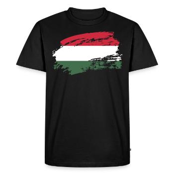 hongrie hongrie - T-shirt Premium bio Homme - noir - Devant - Nico (187cm)
