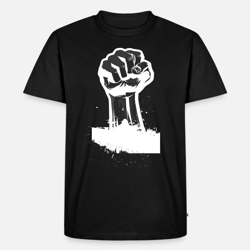 Revolution Faust Geschenk - Männer Premium Bio T-Shirt - Schwarz