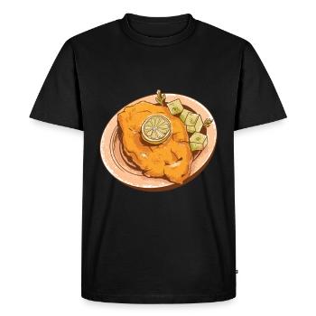 schnitzel - T-shirt Premium bio Homme - noir - Devant - Nico (187cm)