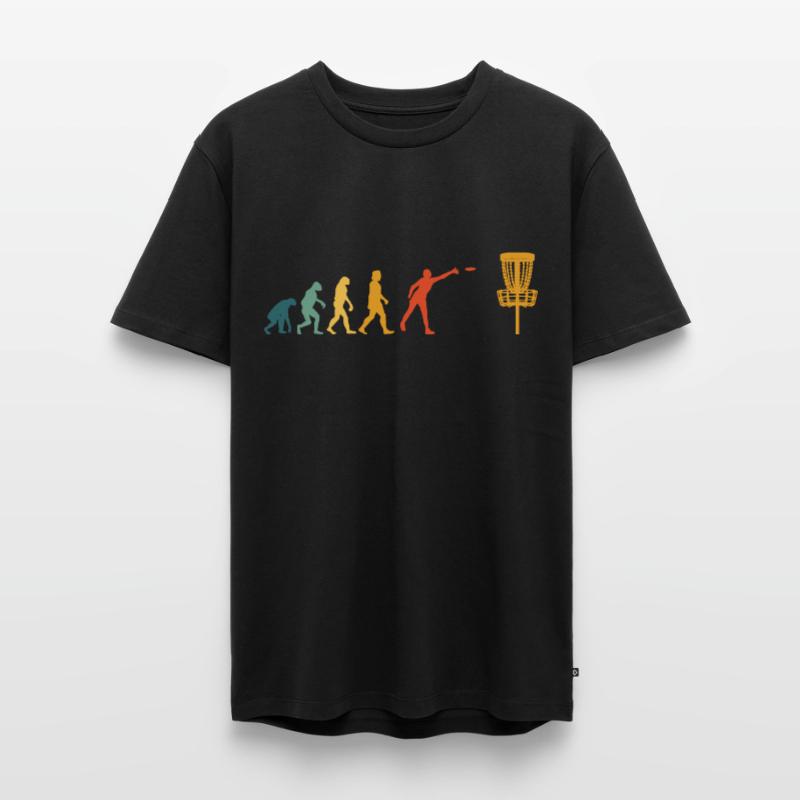 Disc Golf Evolution Vintage Disc Golf Player T-shirt Premium bio Homme