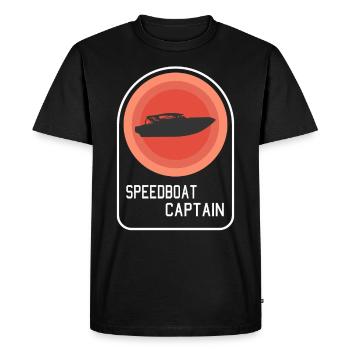 Idée de cadeau de hors-bord rétro - T-shirt Premium bio Homme - noir - Devant - Nico (187cm)