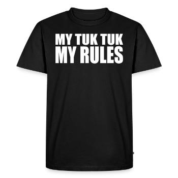 T-shirt drôle pour les propriétaires de Tuk Tuk - T-shirt Premium bio Homme - noir - Devant - Nico (187cm)