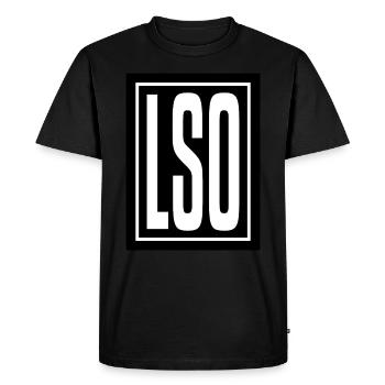 Lesotho Holiday Gift Idea - Men's Premium Organic T-Shirt - black - Front - Nico (187cm)
