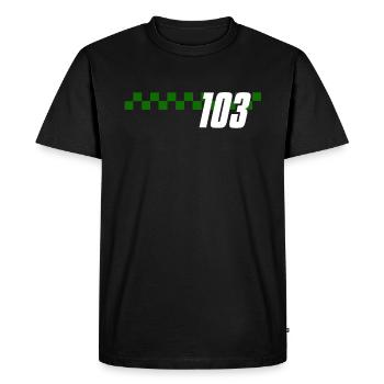 JERSEY NUMBER 103 CENTO E TRES - Men's Premium Organic T-Shirt - black - Front - Nico (187cm)