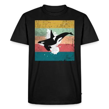 Timbre d'amour orque - T-shirt Premium bio Homme - noir - Devant - Nico (187cm)
