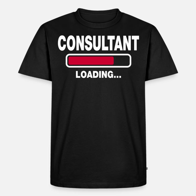 Consultant - Männer Premium Bio T-Shirt - Schwarz