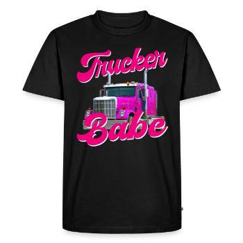 camionneur camionneur bébé hp camion bébé - T-shirt Premium bio Homme - noir - Devant - Nico (187cm)