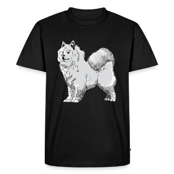 Samoyed sled dog Samoyed gift - Men's Premium Organic T-Shirt - black - Front - Nico (187cm)