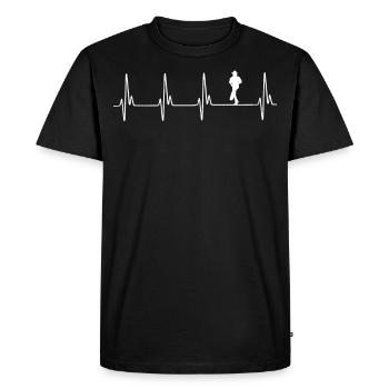 Line Dance ECG - Men's Premium Organic T-Shirt - black - Front - Nico (187cm)
