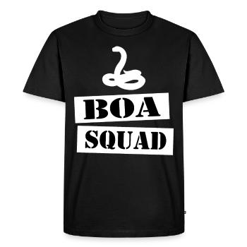 rejoignez l'équipe de boa - T-shirt Premium bio Homme - noir - Devant - Nico (187cm)