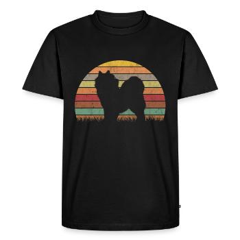 Samoyed vintage sled dog Samoyed - Men's Premium Organic T-Shirt - black - Front - Nico (187cm)