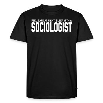 Funny And Dirty Sociologist Tee Shirt - T-shirt Premium bio Homme - noir - Devant - Nico (187cm)