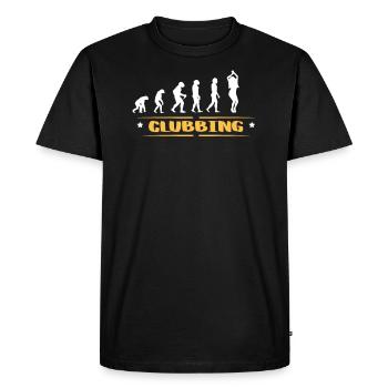 EVOLUTION CLUBBING - Men's Premium Organic T-Shirt - black - Front - Nico (187cm)
