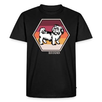 Havanese T Shirt - T-shirt Premium bio Homme - noir - Devant - Nico (187cm)