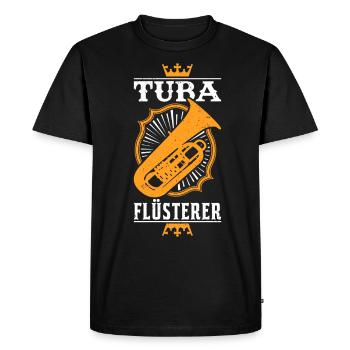 Tuba Whisperer Wind Orchestra Tubist Tuba Player - Men's Premium Organic T-Shirt - black - Front - Nico (187cm)