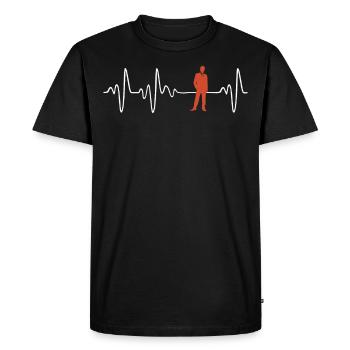 Stylish Boss Bday Present - Men's Premium Organic T-Shirt - black - Front - Nico (187cm)