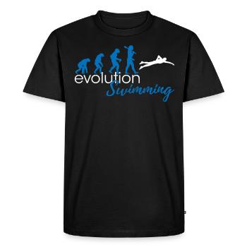 Swimming Evolution - T-shirt Premium bio Homme - noir - Devant - Nico (187cm)