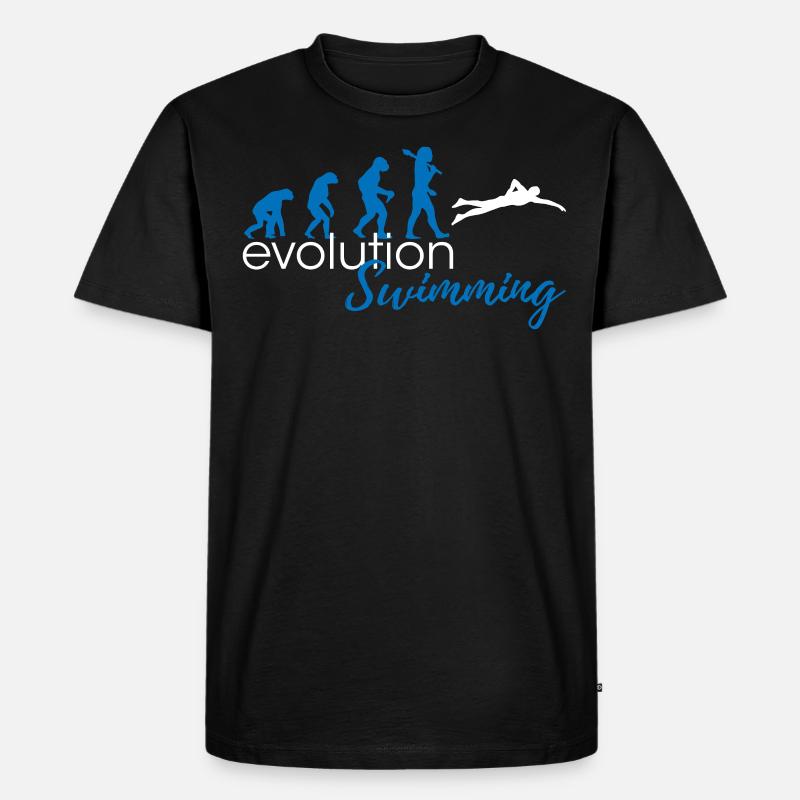 Swimming Evolution - T-shirt Premium bio Homme - noir