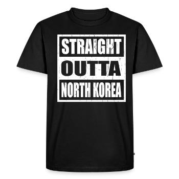 North Korea North Korea - Men's Premium Organic T-Shirt - black - Front - Nico (187cm)