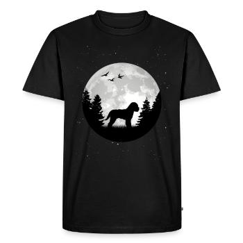 Lagotto Romagnol lune Lagotti chien de recherche de truffe - T-shirt Premium bio Homme - noir - Devant - Nico (187cm)